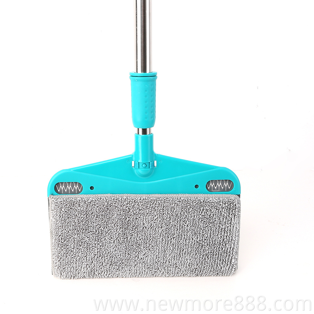 Household Broom With Flexible Microfiber Pads